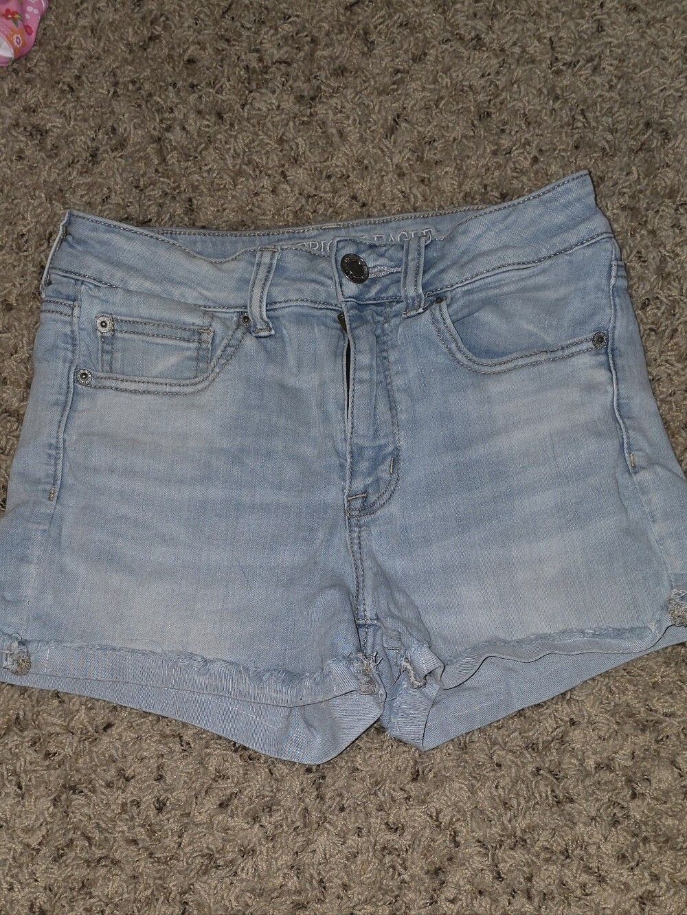 American Eagle Light Blue Denim Shorts Sz 8